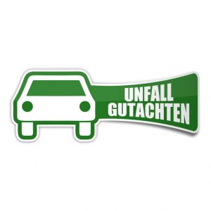 sticker auto unfall-gutachten 1