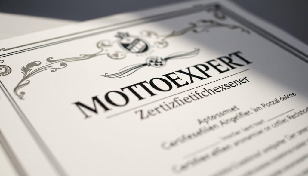 MOTOEXPERT Zertifizierungen