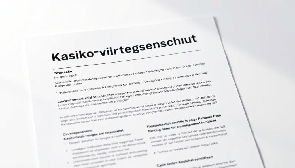 Kaskoversicherungsschutz
